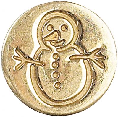 Decorative Sealing Coin .75''-Snowman