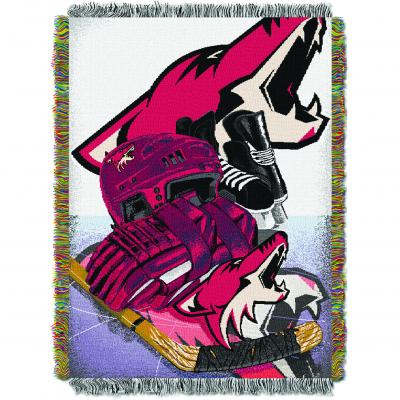 Coyotes OFFICIAL National Hockey League, 'Home Ice Advantage' 48'x 60' Woven Tapestry Throw  by The Northwest Company