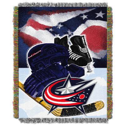 Blue Jackets OFFICIAL National Hockey League, 'Home Ice Advantage' 48'x 60' Woven Tapestry Throw  by The Northwest Company