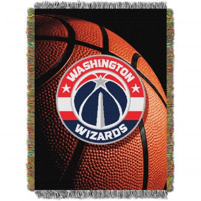 Wizards OFFICIAL National Basketball Association, 'Photo Real' 48'x 60' Woven Tapestry Throw  by The Northwest Company