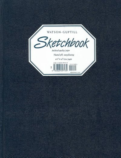 Watson-Guptill Sketchbook/Navy Blue Large Pellaq: Navy Blue Large Pellaq