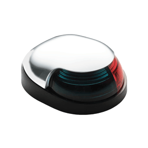 Attwood Quasar™ 2-Mile Deck Mount, Bi-Color Red/Green Combo Sidelight - 12V - White Housing