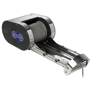 Quick PTR 350 Pontoon Windlass w/Stainless Steel Bow Roller & 15lb Rubber Coated Anchor