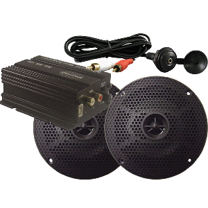 MILENNIA MA100PKG WITH AMP BLACK SPEAKERS AND MINI PLUG