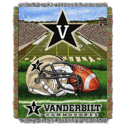 Vanderbilt OFFICIAL Collegiate 'Home Field Advantage' Woven Tapestry Throw