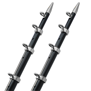 TACO 15 Telescopic Outrigger Poles HD 1-½' - Black/Silver