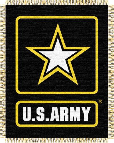 U.S. Army Military Woven Jacquard Throw Blanket, 46' x 60'