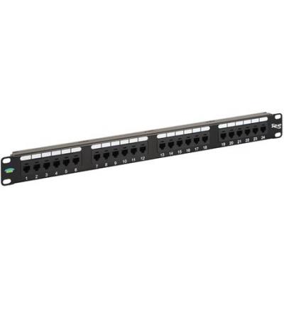 PATCH PANEL, USOC, 6P6C, 24-PORT, 1 RMS