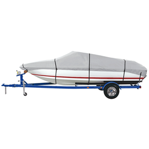 Dallas Manufacturing Co. 600 Denier Grey Universal Boat Cover - Model E - Fits 20-22 - Beam Width to 100'