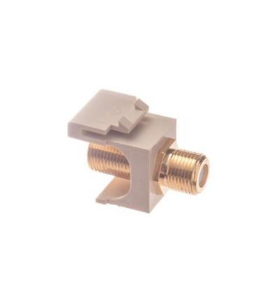 MODULE, F-TYPE, GOLD PLATED, IVORY