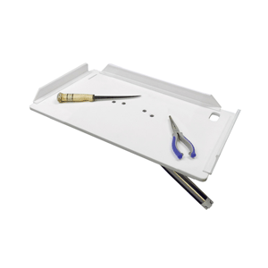TACO 20' Poly Filet Table w/Adjustable Gunnel Mount - White