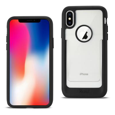 Reiko iPhone X/iPhone XS Belt Clip Polymer Case In Clear Black
