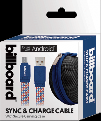 6' Micro USB Sync & Charge Cable Blue