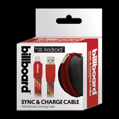 6' Micro USB Sync & Charge Cable Red