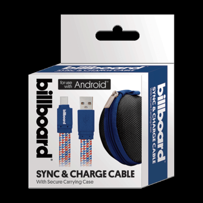 6' USB-C to USB-A Sync & Charge Cable Blue
