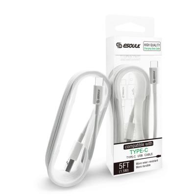 5ft USB Type-C to USB-A 2.0 Cable In White