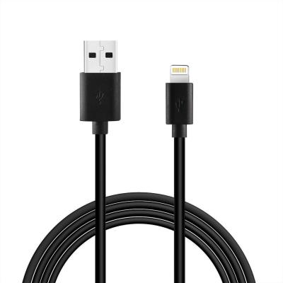 3.3FT PVC Material 8 PIN USB 2.0 Data Cable In Black And Simple Packaging