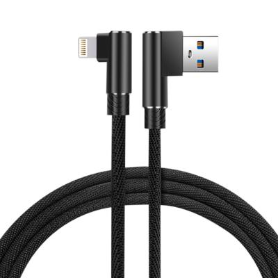 Reiko 3.3FT Nylon braided Material 8 PIN USB 2.0 Data Cable In Black
