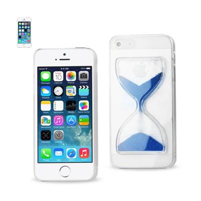 REIKO IPHONE SE/ 5S/ 5 3D SAND CLOCK CLEAR CASE IN NAVY