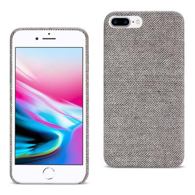 REIKO IPHONE 8 PLUS HERRINGBONE FABRIC IN DARK GRAY