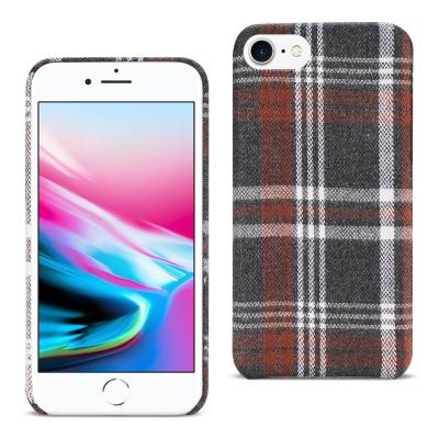 Reiko iPhone 7/8/SE2 Checked Fabric Case In Brown