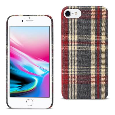 Reiko iPhone 7/8/SE2 Checked Fabric Case In Red