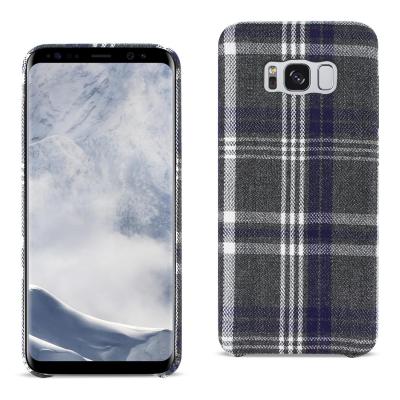 Reiko Samsung Galaxy S8 EDGE/S8 Plus Checked Fabric Case In Black
