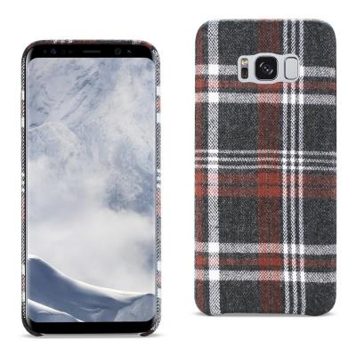 Reiko Samsung Galaxy S8 EDGE/S8 Plus Checked Fabric Case In Brown