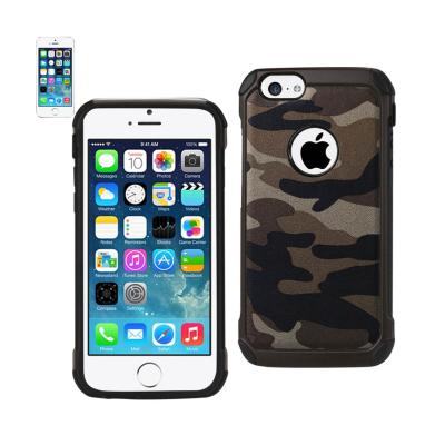 REIKO IPHONE 5C HYBRID LEATHER CAMOUFLAGE CASE IN BROWN