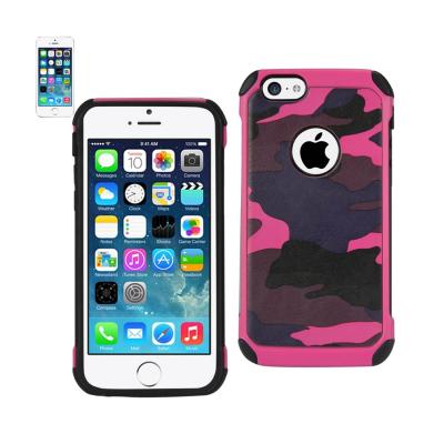REIKO IPHONE 5C HYBRID LEATHER CAMOUFLAGE CASE IN PINK