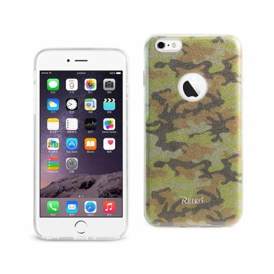 REIKO IPHONE 6 PLUS/ 6S PLUS SHINE GLITTER SHIMMER CAMOUFLAGE HYBRID CASE IN CAMOUFLAGE YELLOW