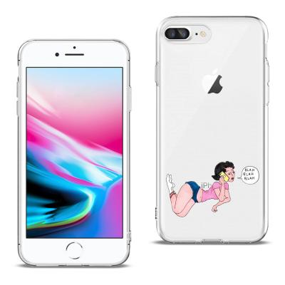 Reiko Apple iPhone 8 PLUS Design Air Cushion Case With Lady  Design