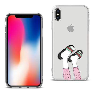 Reiko Apple iPhone X/iPhone XS Design Air Cushion Case With Feet Design