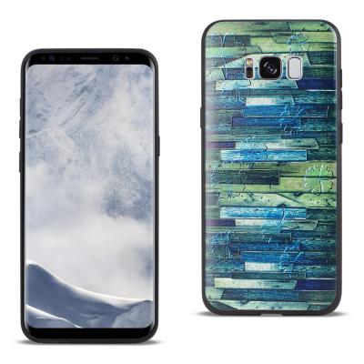 Reiko Samsung Galaxy S8 EDGE/S8 Plus Embossed Wood Pattern Design TPU Case With Flowers
