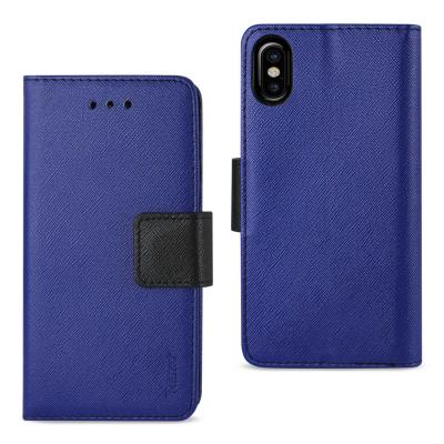 REIKO iPhone X/iPhone XS 3-IN-1 WALLET CASE IN NAVY