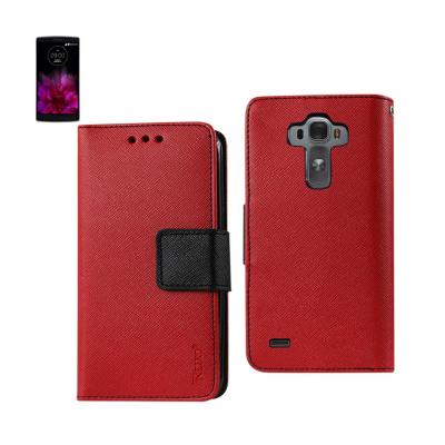 REIKO LG G FLEX 2 3-IN-1 WALLET CASE IN RED