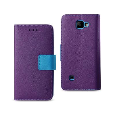 REIKO LG K3 3-IN-1 WALLET CASE IN PURPLE