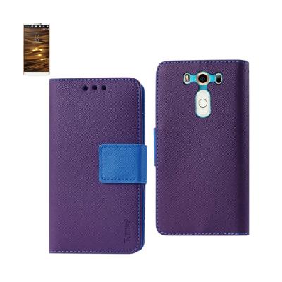 REIKO LG V10 3-IN-1 WALLET CASE IN PURPLE