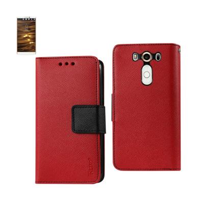 REIKO LG V10 3-IN-1 WALLET CASE IN RED