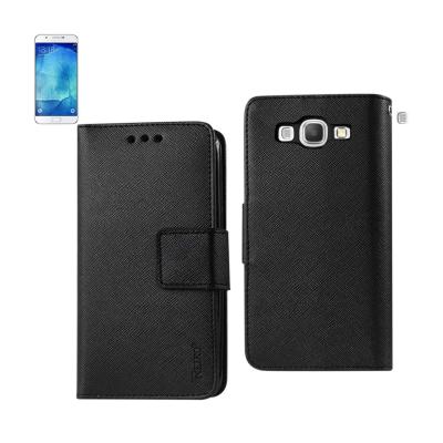 Reiko Samsung Galaxy A8(2016) 3-In-1 Wallet Case In Black