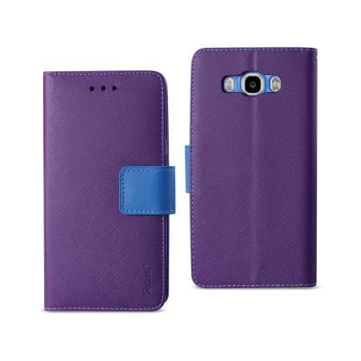 REIKO SAMSUNG GALAXY J7 (2016) 3-IN-1 WALLET CASE IN PURPLE