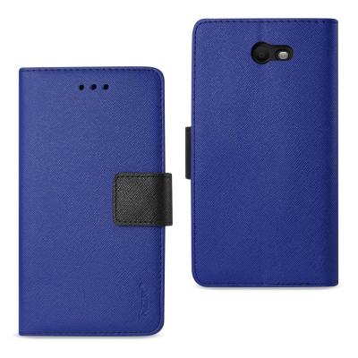 REIKO SAMSUNG GALAXY J7 V (2017) 3-IN-1 WALLET CASE IN NAVY