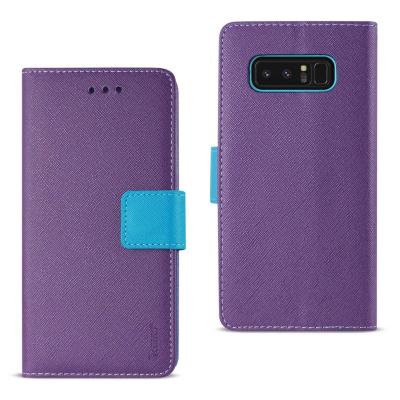 REIKO SAMSUNG GALAXY NOTE 8 3-IN-1 WALLET CASE IN PURPLE