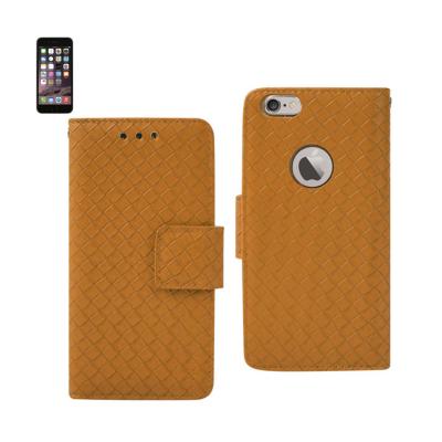 REIKO IPHONE 6 BRAIDED WALLET CASE IN YELLOW
