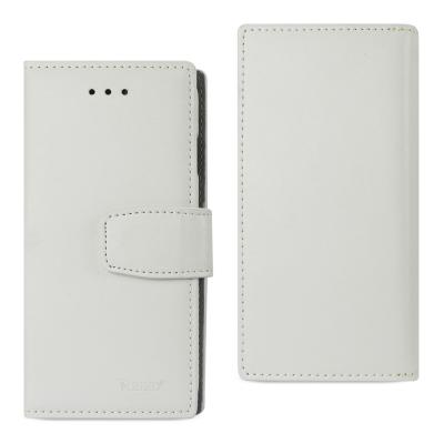 Reiko iPhone X/iPhone XS Genuine Leather Wallet Case With Rfid Card Protection In Ivory