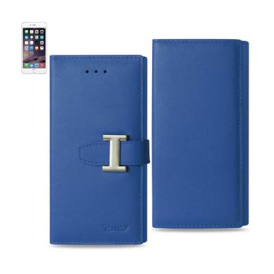 REIKO IPHONE 6 PLUS GENUINE LEATHER RFID WALLET CASE IN ULTRAMARINE