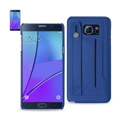 REIKO SAMSUNG GALAXY NOTE 5 GENUINE LEATHER HAND STRAP CASE IN ULTRAMARINE