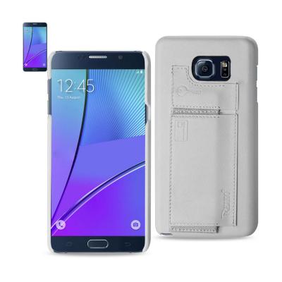 REIKO SAMSUNG GALAXY NOTE 5 RFID GENUINE LEATHER CASE PROTECTION AND KEY HOLDER IN IVORY