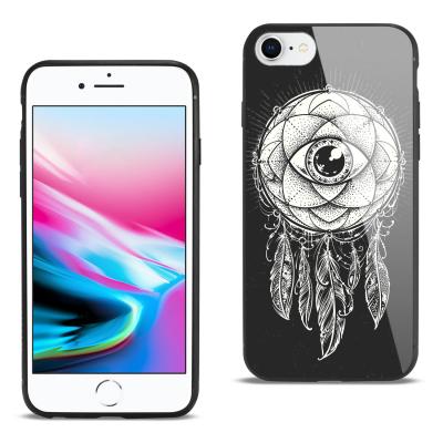 Reiko iPhone 7/8/SE2 Hard Glass Design TPU Case