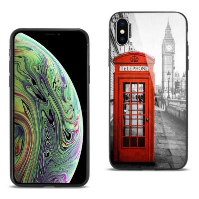 Reiko iPhone XS MAX Hard Glass Design TPU Case